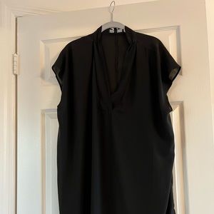Eloquii black cap sleeve tunic size 18
